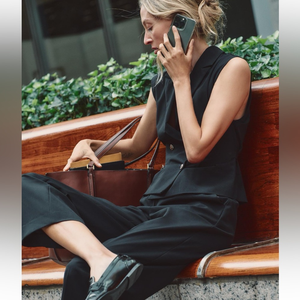 🆕 ZARA NWT Black Women's Jumpsuit - Picture 4 of 10